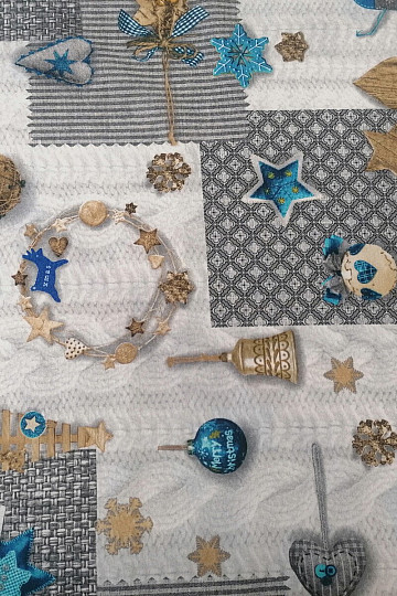 Tessuto decorativo NEVADA blu