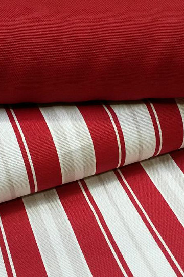 Striscia decorativa in tessuto rosso