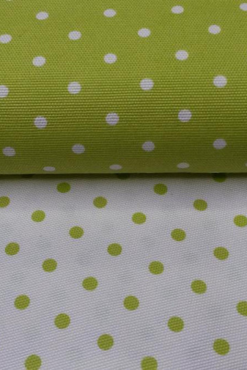 Tessuto decorativo con combinazione di punti verdi
