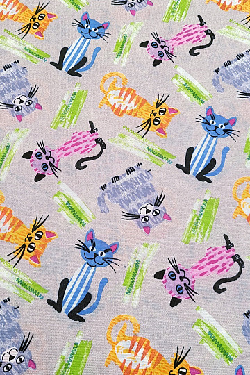Tessuto decorativo GATTI MULTICOLORE