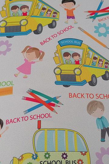 Tessuto decorativo 10027-03 RITORNO A SCUOLA