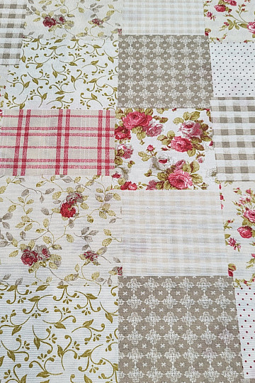 Tessuto decorativo patchwork ROSE MARTA