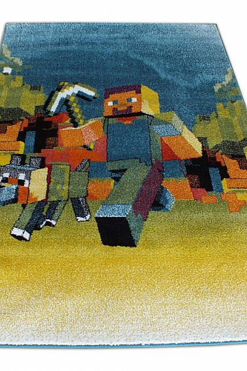 Tappeto per bambini MONDO NEW Minecraft
