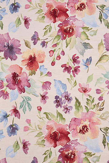 Tessuto arazzo FIORI PASTELLO