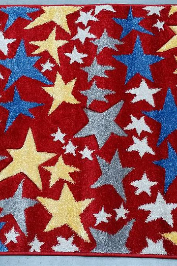 Tappeto per bambini STARS rosso! Ultimi pezzi!
