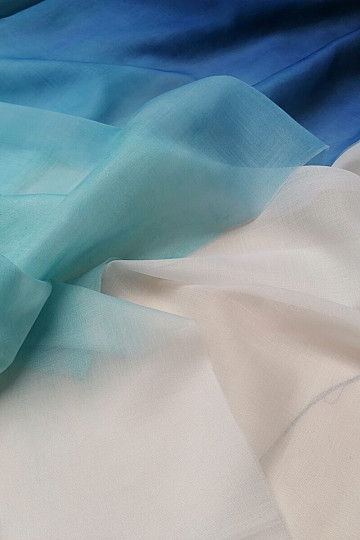 Tenda decorativa leggera HAPPY blu