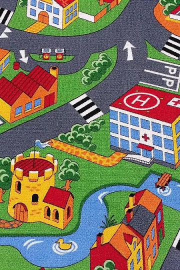 Metro per tappeti per bambini LITTLE VILLAGE