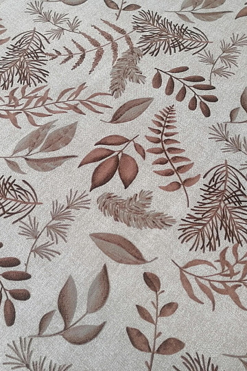Tessuto decorativo FELCE MARRONE