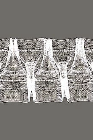 Nastro arricciato per tende a zigzag 5 cm, 1:3