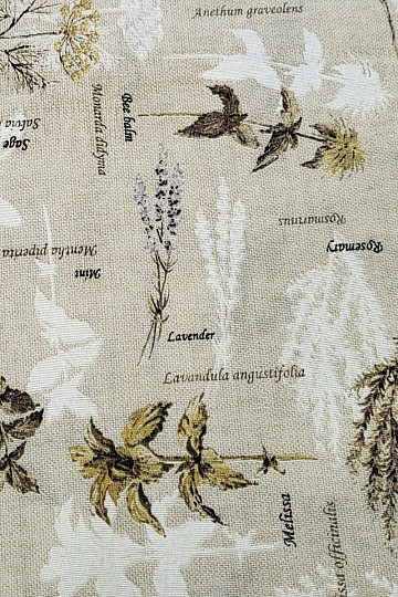 Tessuto decorativo BOTANICO marrone