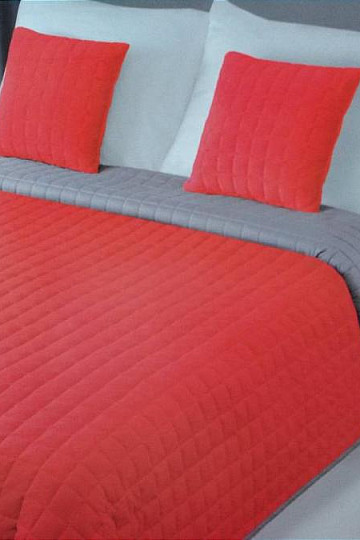 Copriletto moderno 170/210 PAULA rosso