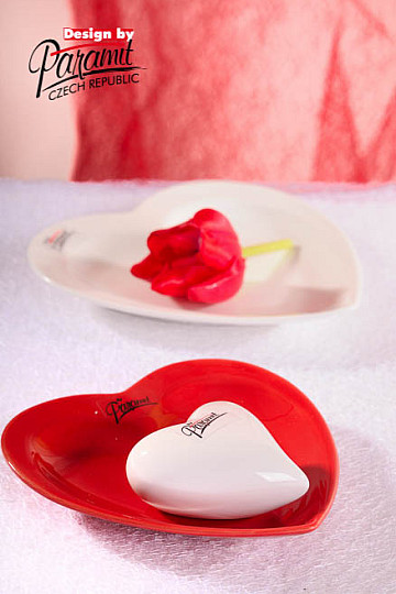Piattino CUORE ROSSO