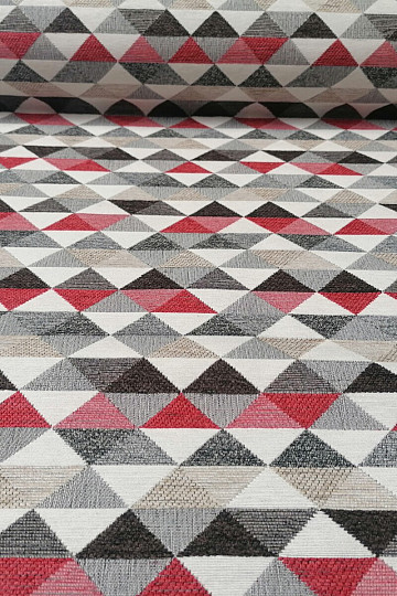 rivestimento in tessuto LUSA triangolo rosso