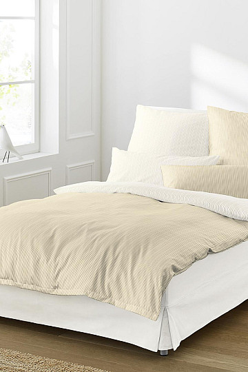 Biancheria da letto di lusso in raso LINEA 8021-80 crema