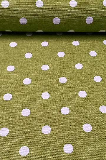 Tessuto decorativo a pois NEO verde 706