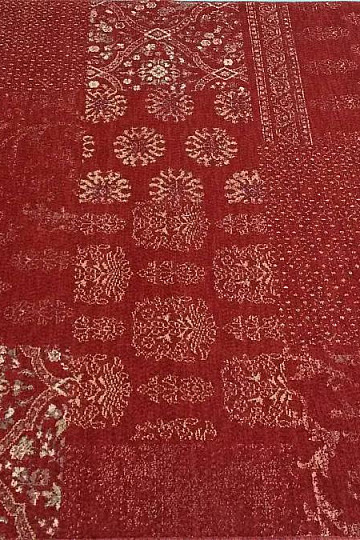 Tappeto di lusso in lana DJOBIE PATCH rosso