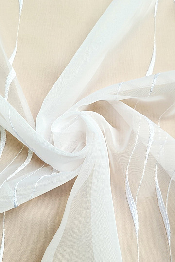 Tenda bianca di lusso ricamata GERSTER 195/0001