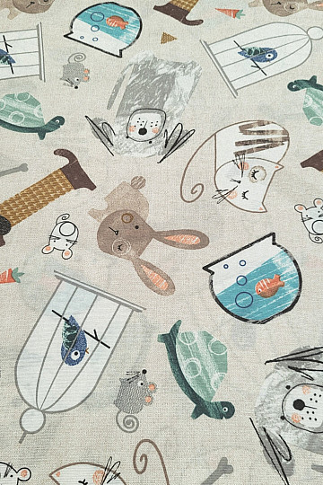 Tessuto decorativo ANIMALI DOMESTICI
