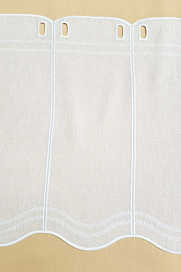 Tenda ricamata per vetrate GERSTER 11419 bianco