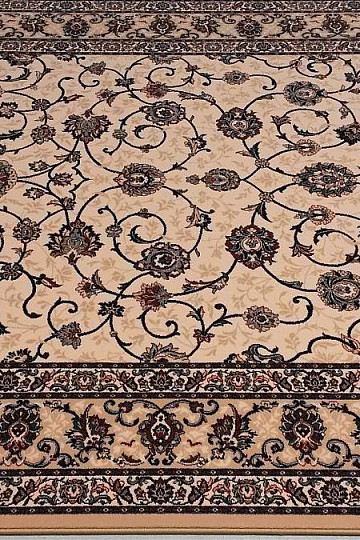 Tappeto classico in lana ORIENT crema con blu