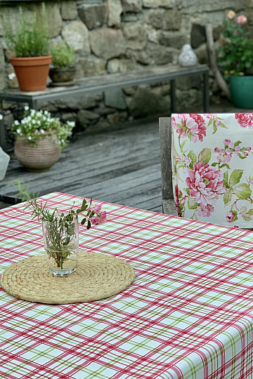 Tovaglia LAURA - quadretti rosa