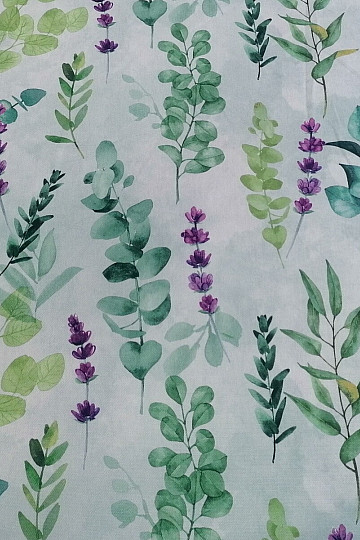 Tessuto decorativo FOGLIE verde