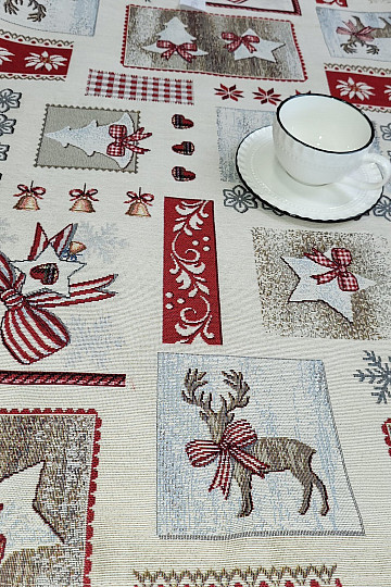 Tovaglia e scialle in arazzo NATALE COUNTRY