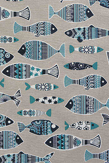 Tessuto decorativo natalizio FISH