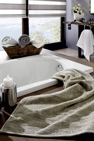 Asciugamano e telo da bagno di lusso EGERIA beige