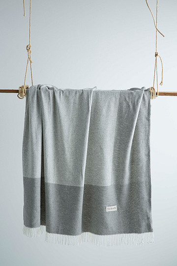 Plaid LUSSO CROISETTE st. grigio