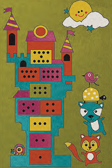 Tappeto intero per bambini PLAY torre gioco