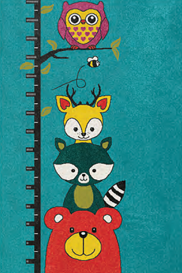 Tappeto per bambini GIOCARE con gli animali della foresta