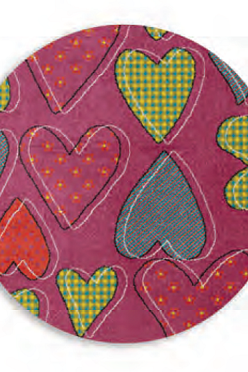 Tappeto rotondo per bambini PLAY cuore