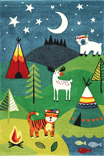Tappeto per bambini della foresta ANIMALI