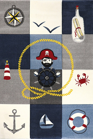 PIRATA Tappeto per bambini in 2 pezzi