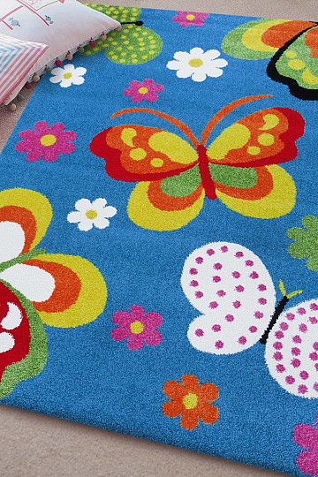 Tappeto per bambini MONDO Farfalle