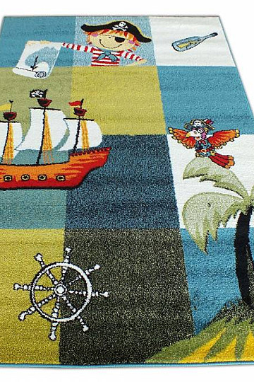 Tappeto per bambini PIRATA MONDO