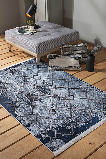 Tappeto in pezzi HYPNOTIK blu scuro