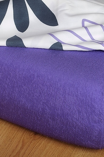 Lenzuolo in spugna colore VIOLA