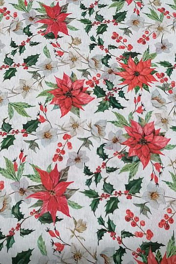 Tessuto decorativo COLMAR stella di Natale 401