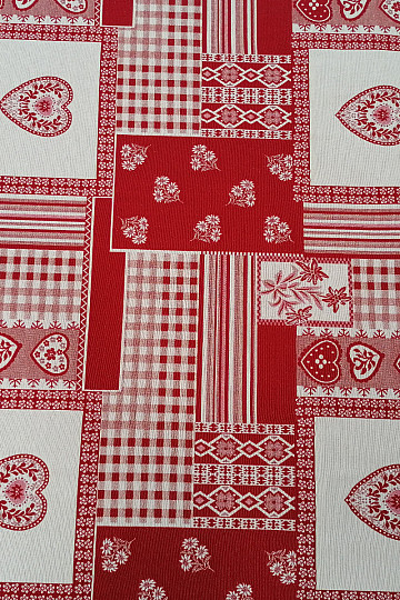 Tessuto decorativo HEART fiore II combinazione jacquard