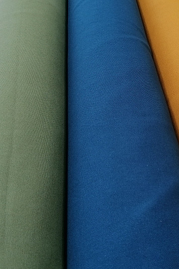 Tessuto di cotone UNI KHAKI cotone grosso 220g