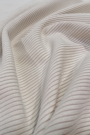 tessuto di rivestimento RIB NATURAL CORDEAUX crema