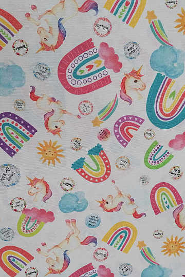 Tessuto decorativo UNICORNI