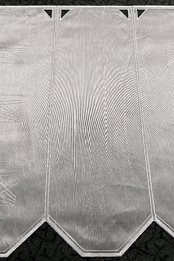 Tenda in vetro colorato - ricamata 384