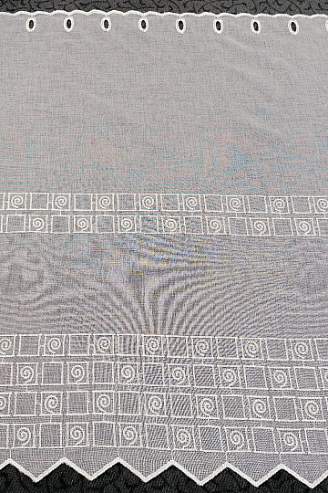 Tenda in vetro colorato - ricamata W/6259