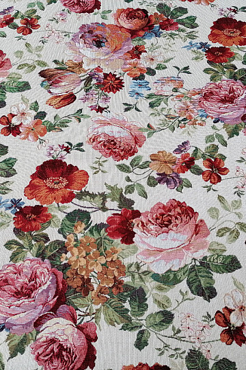 Tessuto arazzo CREMA ROSA