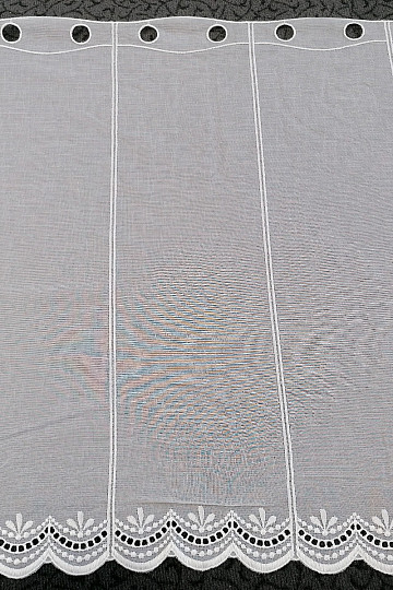 Tenda in vetro colorato - con ricamo 26202