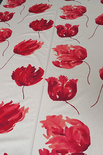 Tessuto decorativo IZALINE rosso