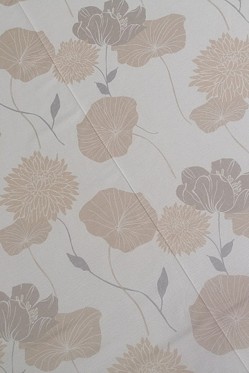 Tessuto decorativo fiori Toro-beige